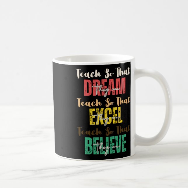 Caneca De Café Ensino Para Que Possam Sonhar Com A História Negra (Direita)