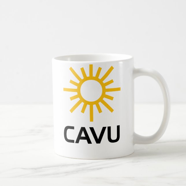 Caneca De Café + ensolarada CAVU da aviação (Direita)