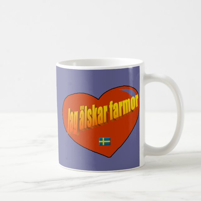 Caneca De Café Entalhe Alskar Farmor (Direita)