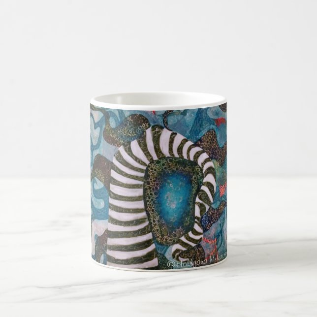 Caneca De Café Entanglement Abstrato Art Mug de Hollyana Melear (Centro)