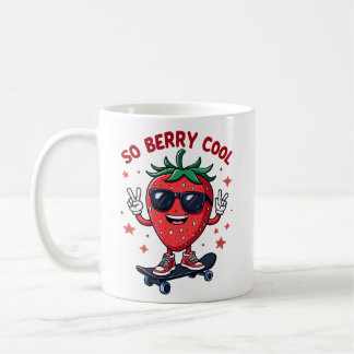 Caneca De Café Então Berry Legal Fruta Lover Strawberry
