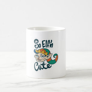 Caneca De Café Então Elf'n Bonito Elf de Natal