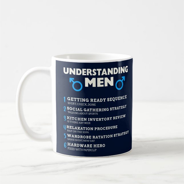 Caneca De Café Entendendo Homens (Esquerda)