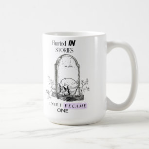 Caneca De Café Enterrado em Histórias Arte Sombria Academia