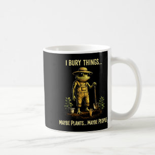 Caneca De Café Enterrar coisas talvez plantas talvez pessoas sapo