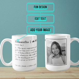Caneca De Café Entrada de Dicionário Personalizado Engraçada