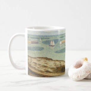 Caneca De Café Entrada para o Porto por Georges Seurat, Arte Anti