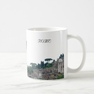 Caneca De Café Entrada romana das ruínas em Roma Italia