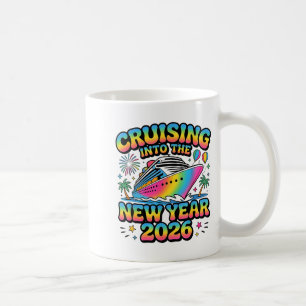 Caneca De Café Entrando no Ano Novo 2026 Festa de Férias em Famíl