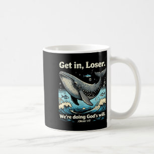 Caneca De Café Entre, estamos fazendo a vontade de Deus jonas 1_1