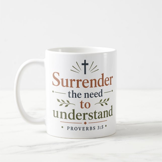 Caneca De Café Entregue a Necessidade de Entender a Escritura Mod (Esquerda)