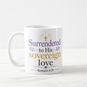 Caneca De Café Entregue ao Seu Amor Soberano Citação Cristã