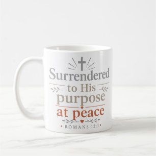 Caneca De Café Entregue ao Seu Propósito — Minimalista em Paz