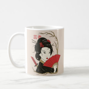 Caneca De Café Entretenedores japoneses Geisha