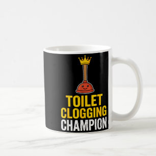 Caneca De Café Entupimento de Vaso Sanitário Chamon Citação Engra