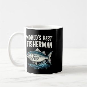 Caneca De Café Entusiasta da Pesca Melhor Pescador do Mundo