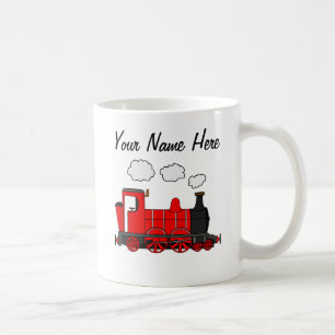 Caneca De Café Entusiasta de Caminhos-de-Ferro Personalizados de