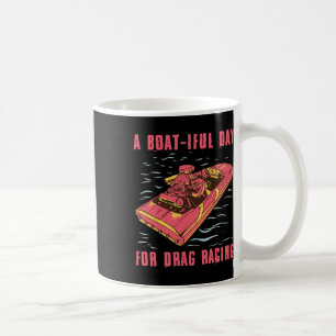 Caneca De Café Entusiasta de corridas de barco de arrasto de barc