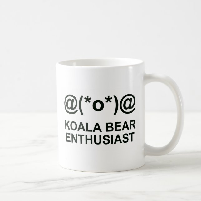 Caneca De Café Entusiasta do Koala Bear (Direita)