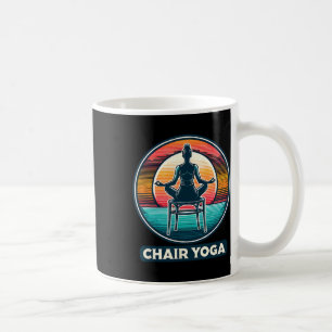 Caneca De Café Entusiasta do Yoga de Cadeira ao Nascer do Sol Ser