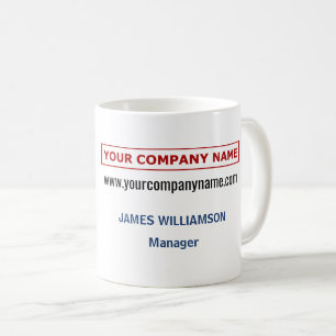 Caneca De Café Enviar Logotipo + Nome da Empresa   Promoções Boss