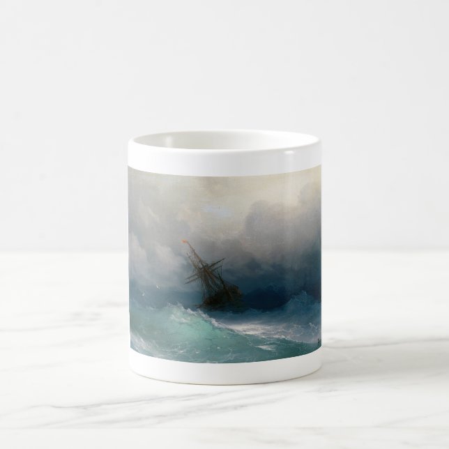 Caneca De Café Envie na tempestade tormentoso do seascape de Ivan (Centro)