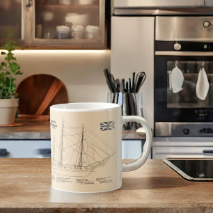 Caneca De Café Envio de Altura do Barramento HMS - Esquema de Ent