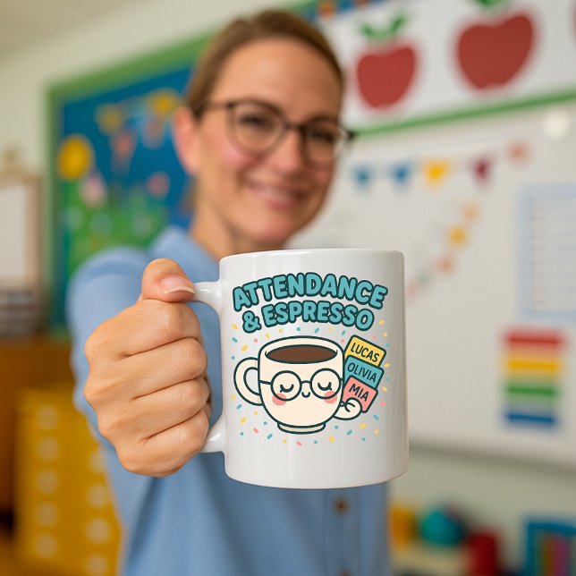 Caneca De Café Enxergar Bastante Professores De Volta À Escola, P (Criador carregado)