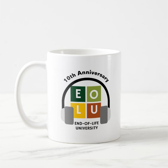 Caneca De Café EOLU Podcast 10º Aniversário Mug (Esquerda)