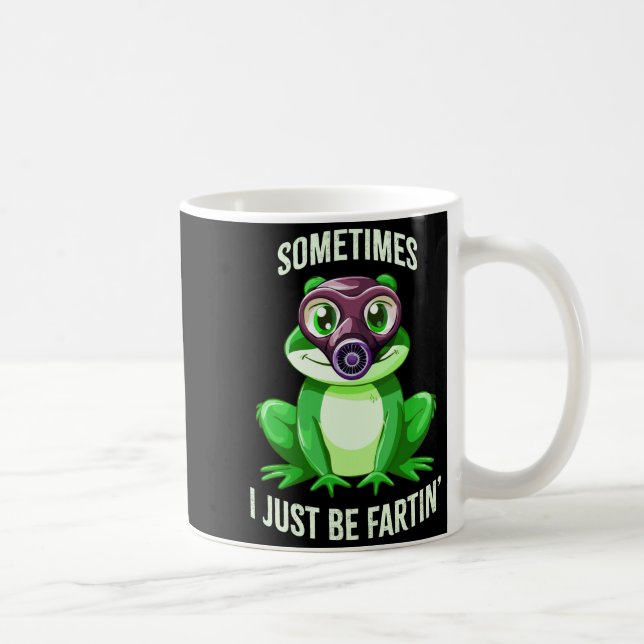Caneca De Café Epic Frog Fartin I Gas Just Sometimes Mask (Direita)