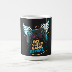 Caneca De Café Epic Gaming Gear. Coma. Durma. Jogo. Repita. Winge