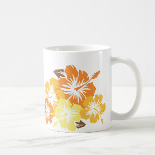 Caneca De Café "Epic Hibiscus" em Orange Mug