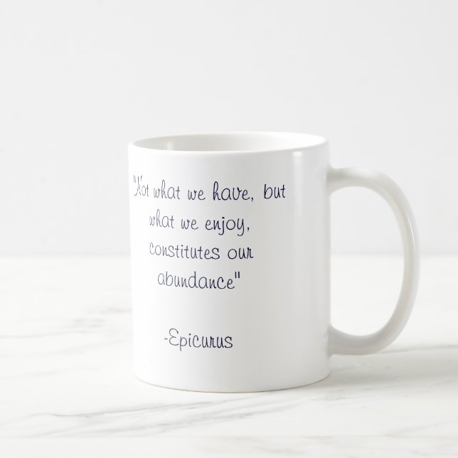 Caneca De Café Epicurus (Direita)