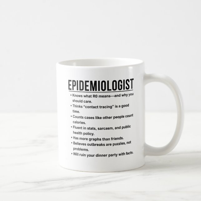 Caneca De Café Epidemiologista (Direita)