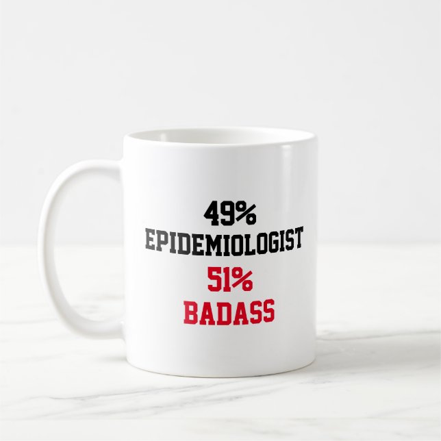 Caneca De Café Epidemiologista Badass (Esquerda)