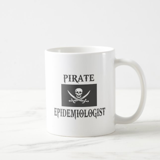 Caneca De Café Epidemiologista Pirata (Direita)