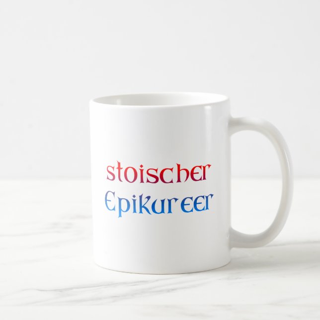 Caneca De Café Epikureer estóica (Direita)