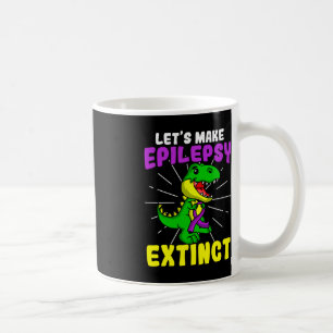 Caneca De Café Epilepsia Guerreira Epiléptica Extinção Dinossauro
