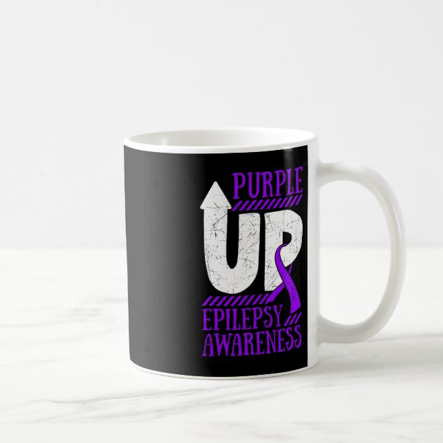 Caneca De Café Epilepsia Pu Epilépsia Dia do Guerreiro (Direita)