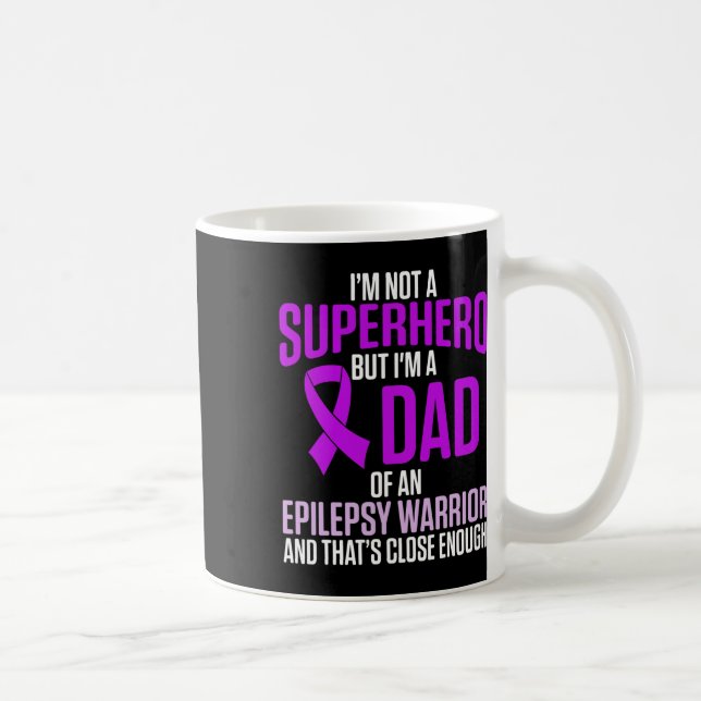Caneca De Café Epilepsy Awareness Epileptic Warrior Survivor 24  (Direita)