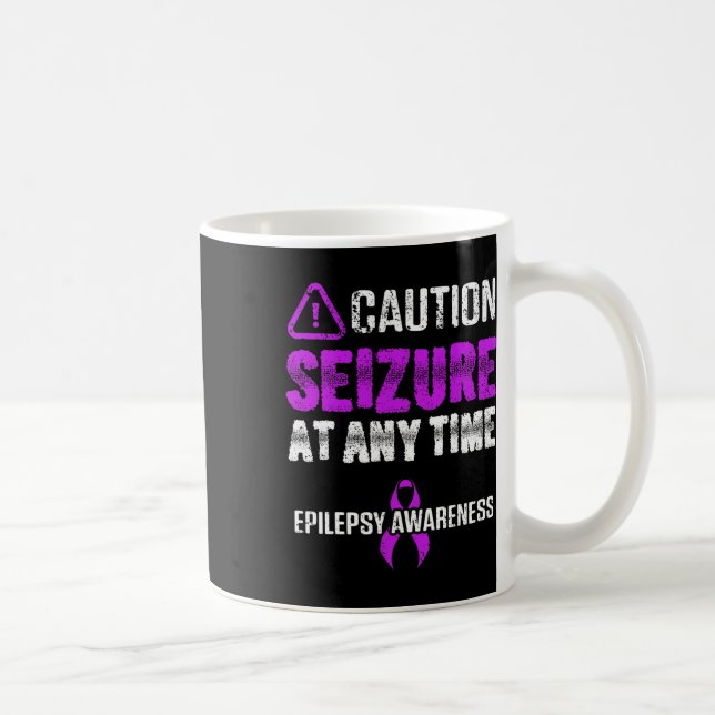 Caneca De Café Epilepsy Awareness Seizure Epileptic Warrior Survi (Direita)