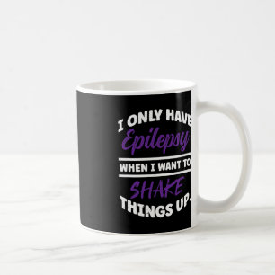 Caneca De Café Epiléptico Guerreiro e Epilepsia de Fita Roxa Awar