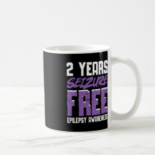 Caneca De Café Epiléptico Guerreiro e Epilepsia de Fita Roxa Awar