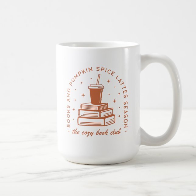 Caneca De Café Época de Especiarias de Livros e Pumpkin (Direita)