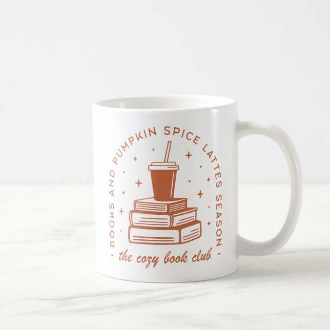 Caneca De Café Época de Especiarias de Livros e Pumpkin (Direita)