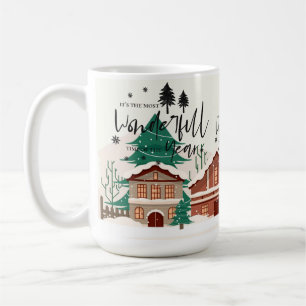 Caneca De Café Época Mais Maravilhosa Cidade Paisagem Natal