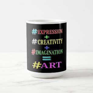 Caneca De Café "EQUAÇÃO ART" Design de Expressão de Cuta. Comp