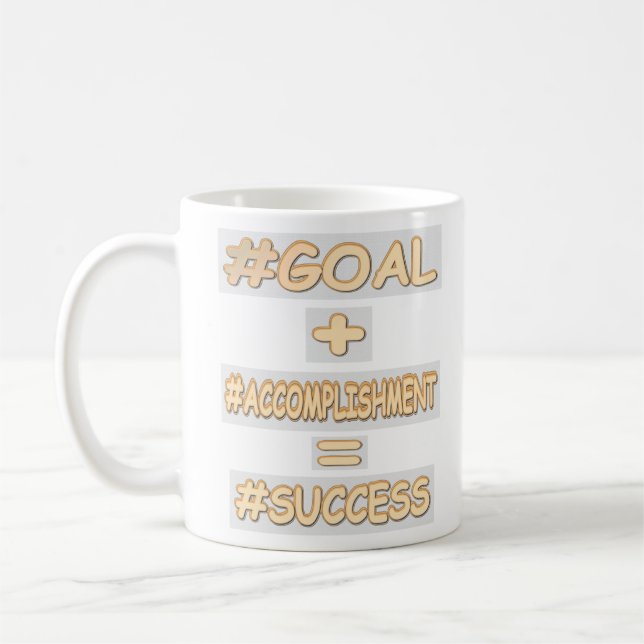 Caneca De Café "EQUAÇÃO DE SUCESSO" Design. Comprar Agora (Esquerda)