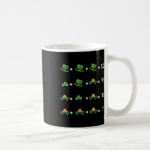 Caneca De Café Equação Matemática Dia de São Patrício Engraçado P