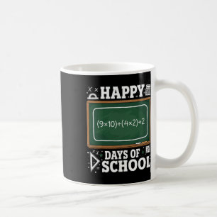 Caneca De Café Equação Matemática Divertida Feliz 100 Dias De Esc